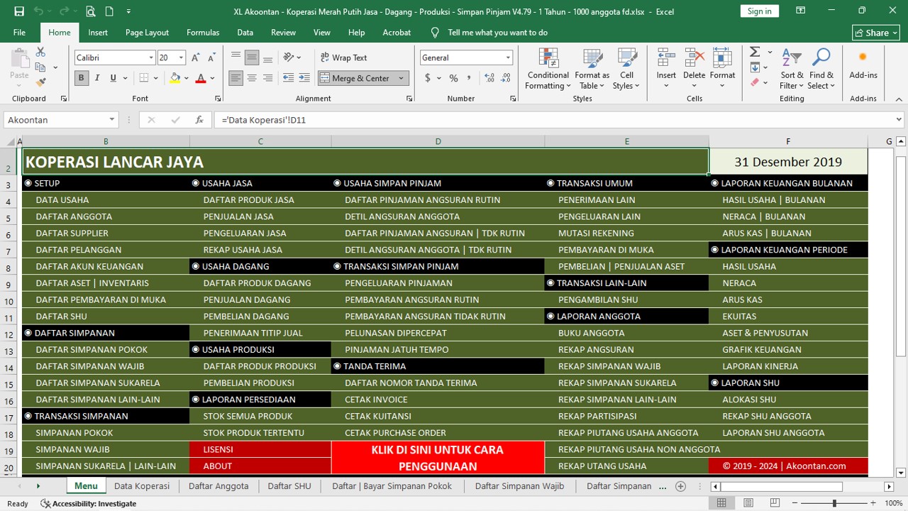 Aplikasi Koperasi Merah Putih Serba Usaha Baru