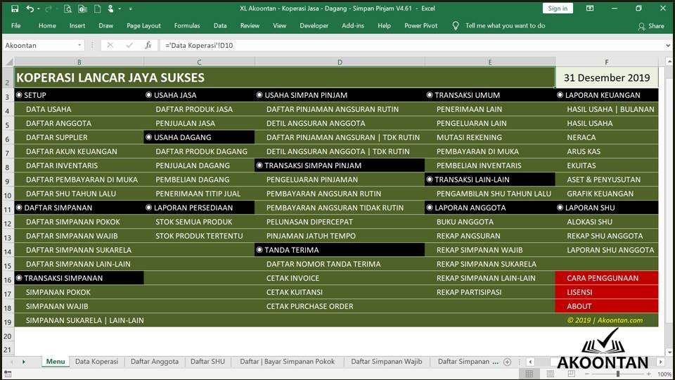 KSU Jasa - Dagang - Simpan Pinjam