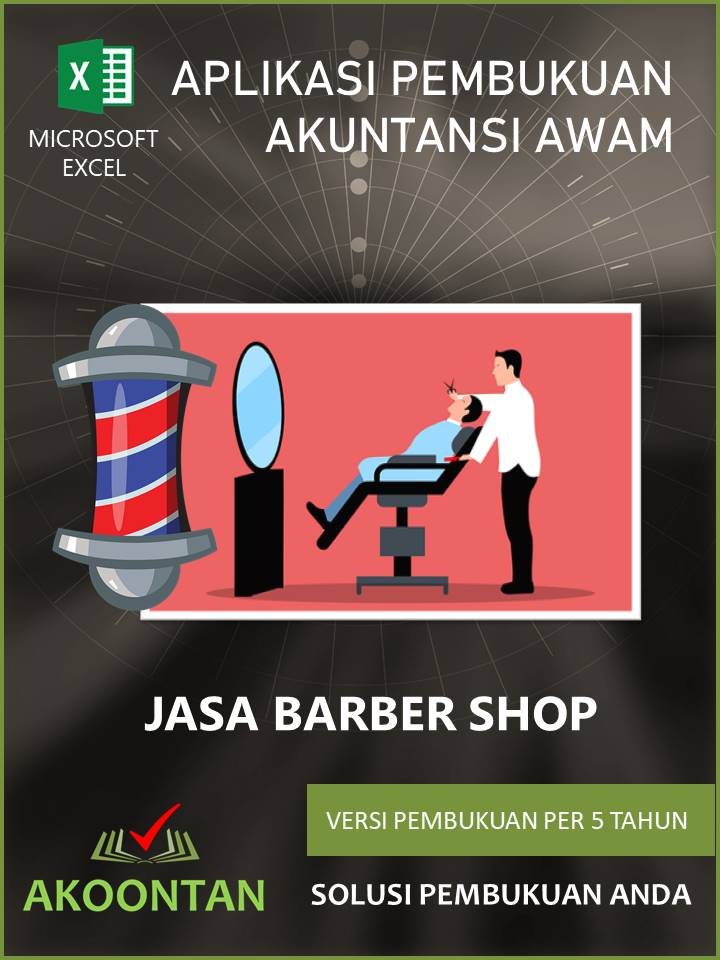 Excel Akuntansi Jasa Barber Shop 5 Tahunan Excel Akuntansi Jasa Barber Shop 5 Tahunan