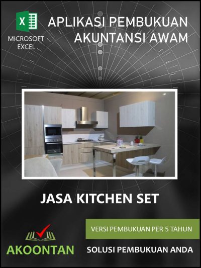 Excel Akuntansi Jasa Kitchen Set 5 Tahunan