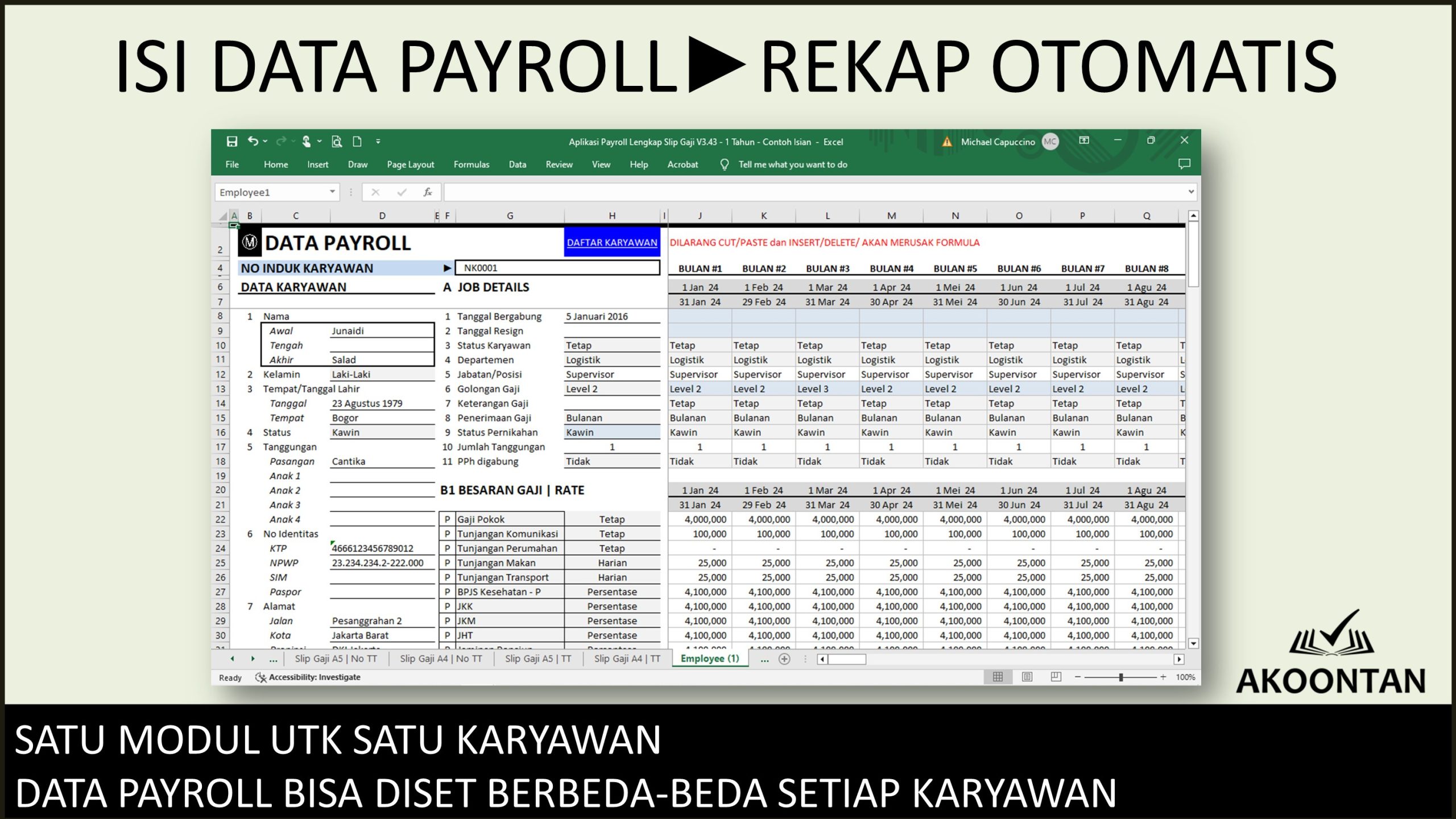 Data Payroll Karyawan