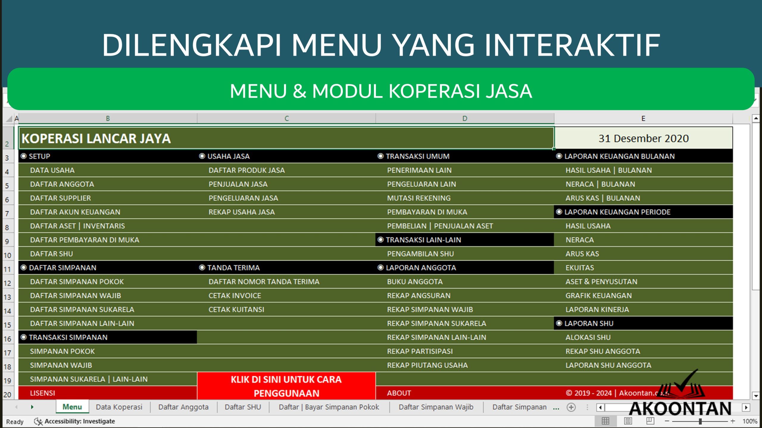 Manajemen Keuangan Koperasi Jasa