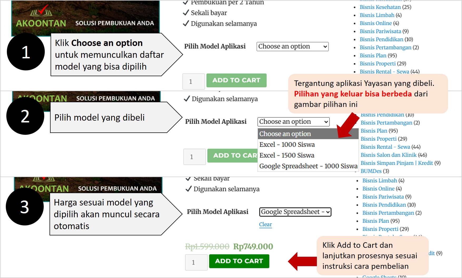 Cara Pembelian Manajemen Keuangan Yayasan