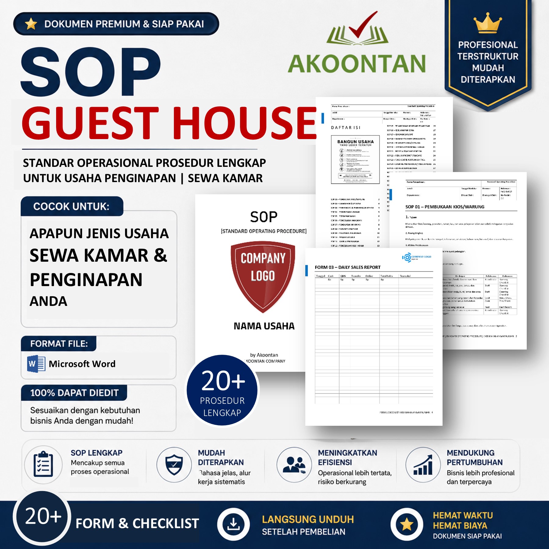 AKSF052 ◉ SOP & FORM GUEST HOUSE