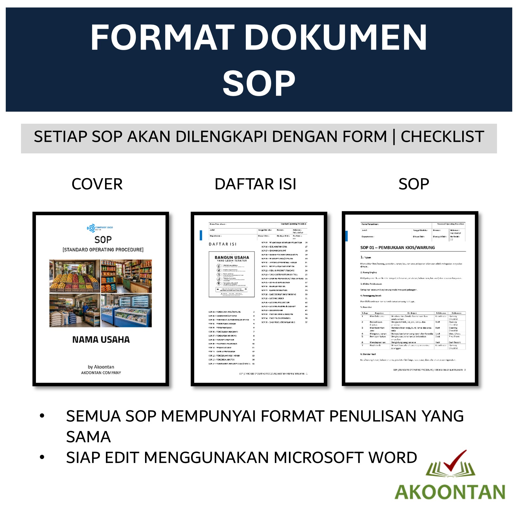 Format SOP Rumah Makan
